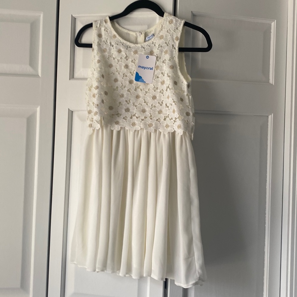 Off-white Lace Dress